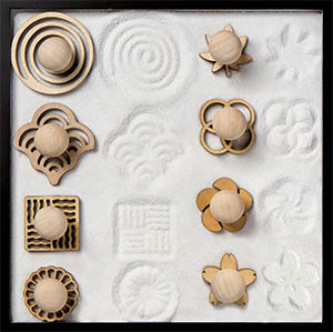 COCORO Mini Zen Garden Stamps (8 pieces)