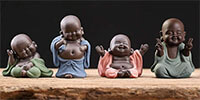 4x Cute Buddha figurines