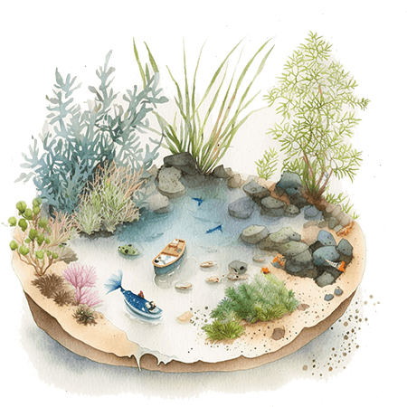 Mini Zen Garden Sealife